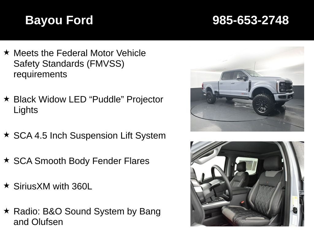 2026 Ford F-250SD SCA Black Widow