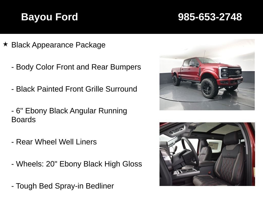 2026 Ford F-250SD Lariat Black Widow
