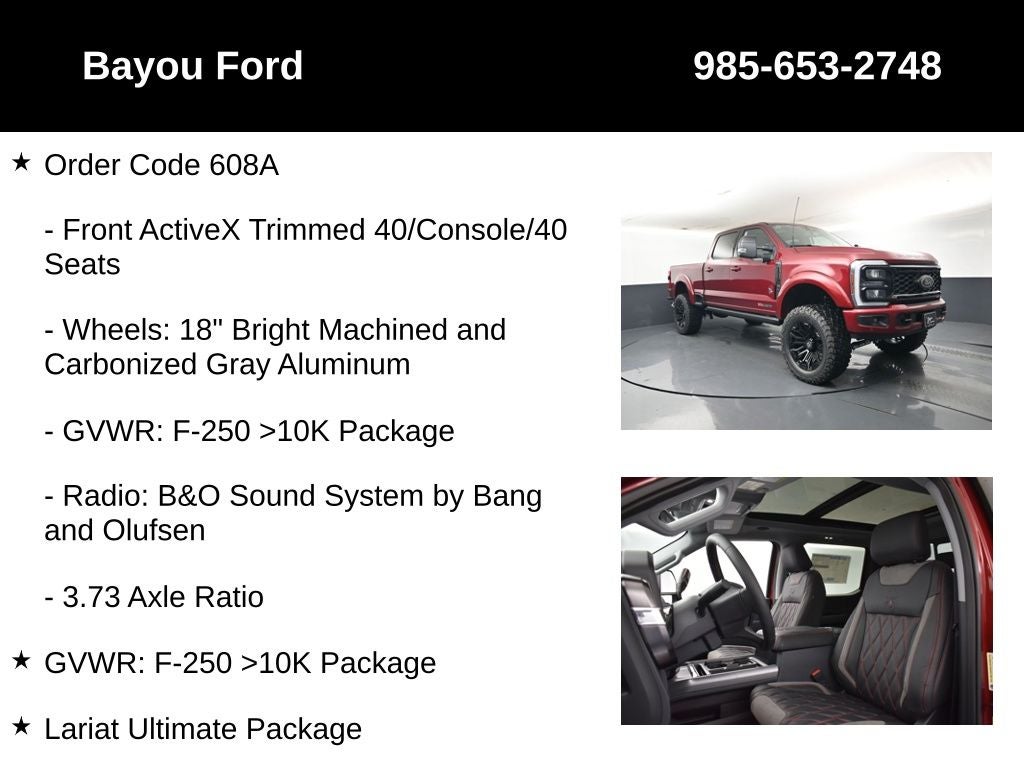 2026 Ford F-250SD Lariat Black Widow