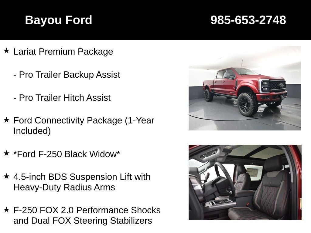 2026 Ford F-250SD Lariat Black Widow