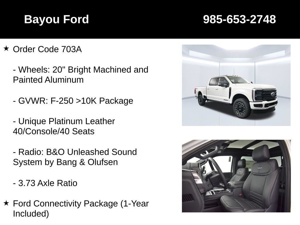 2026 Ford F-250SD Platinum