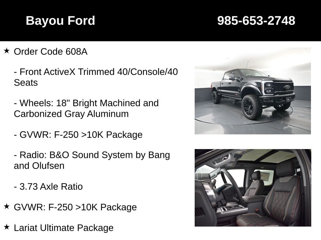 2026 Ford F-250SD Lariat Black Widow