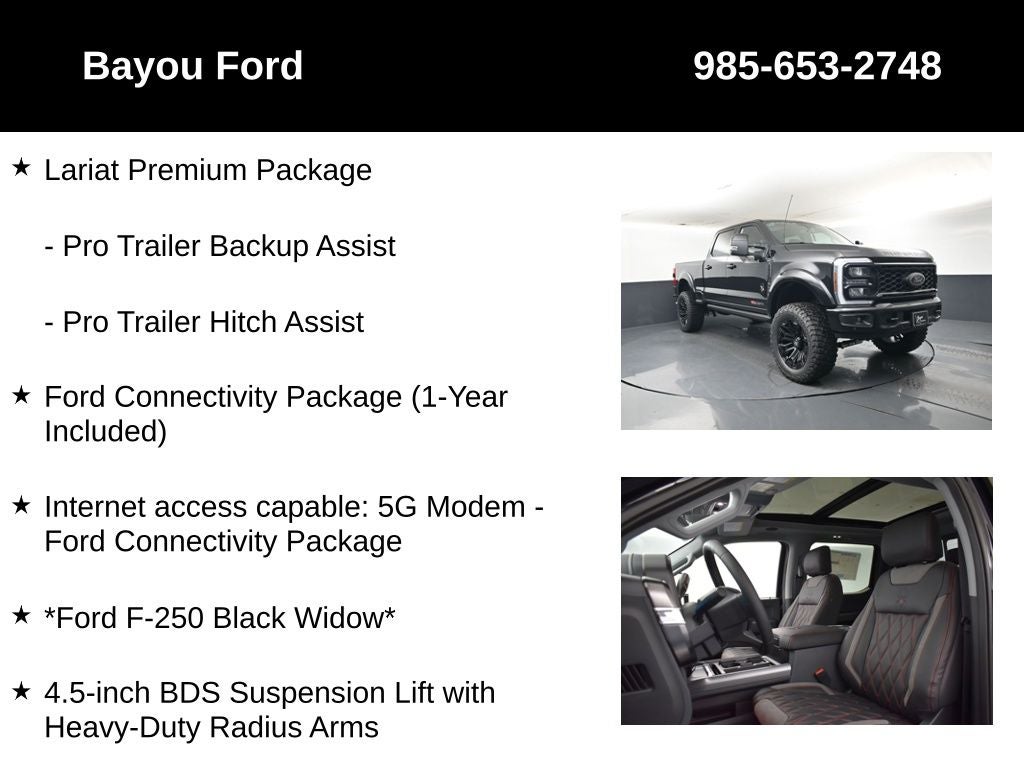 2026 Ford F-250SD Lariat Black Widow