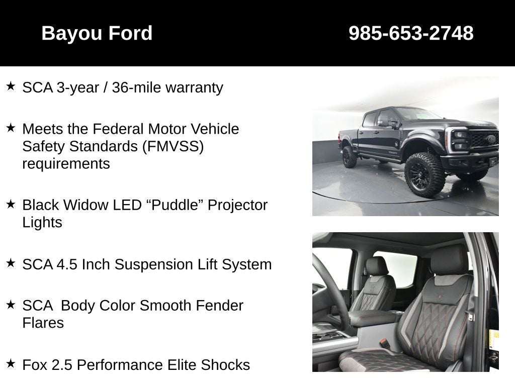 2026 Ford F-250SD SCA Black Widow