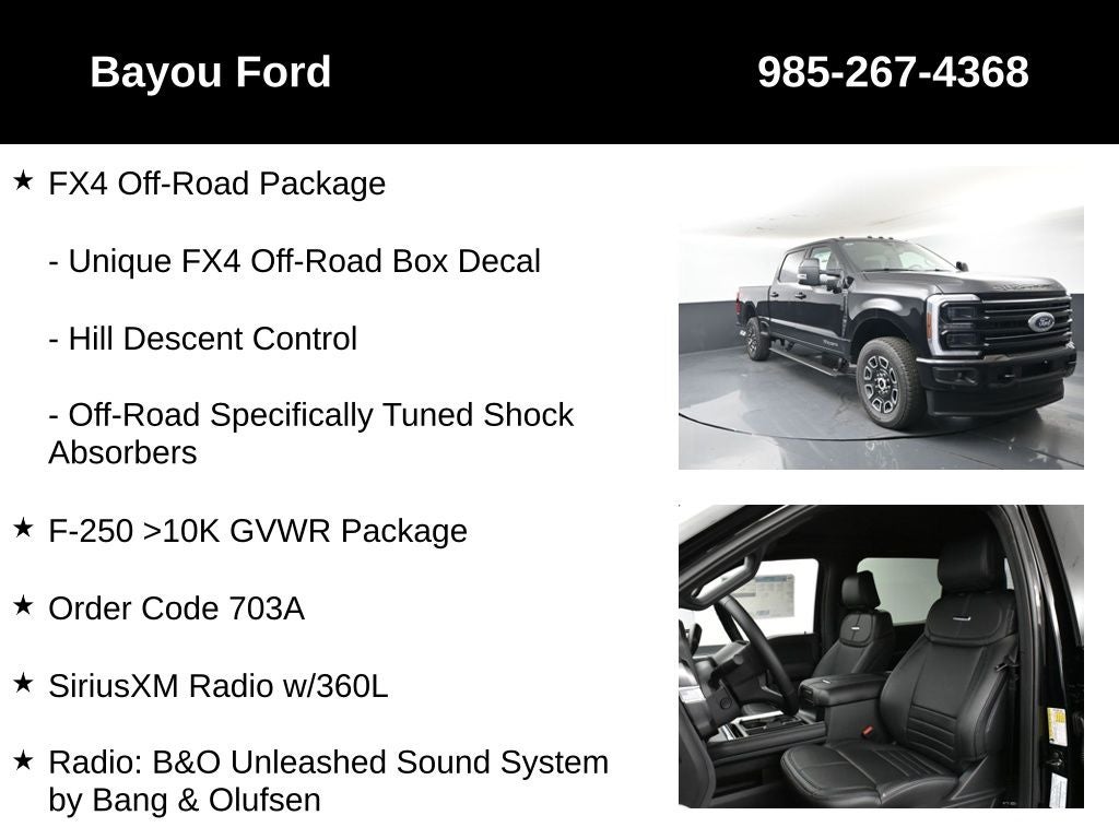 2025 Ford F-250SD Platinum 703A