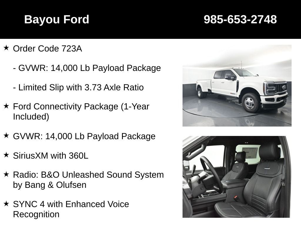 2026 Ford F-350SD Platinum 723A DRW