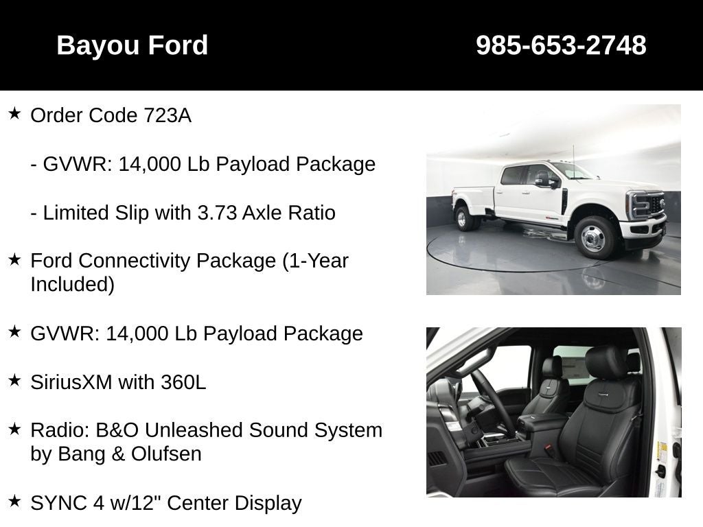 2026 Ford F-350SD Platinum 723A DRW