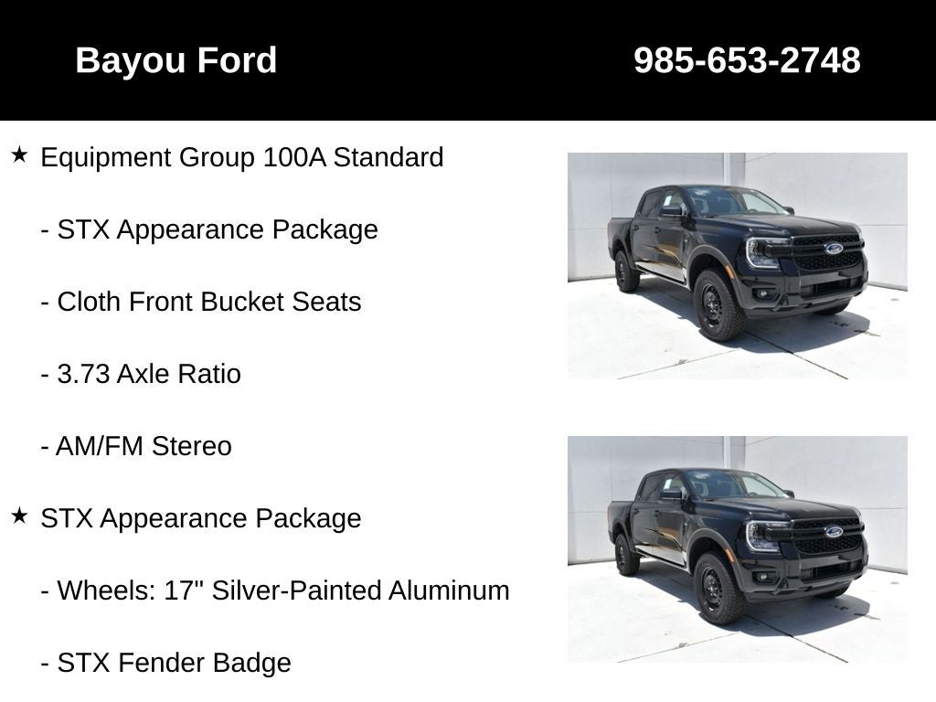 2026 Ford Ranger XL 100A