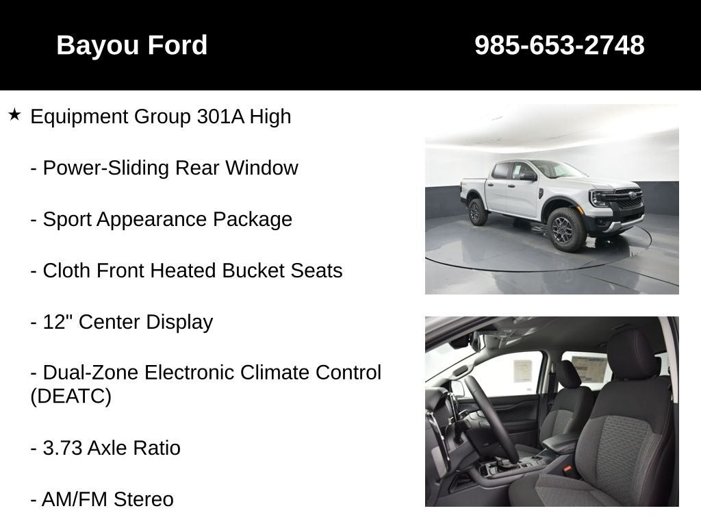 2026 Ford Ranger XLT 301A