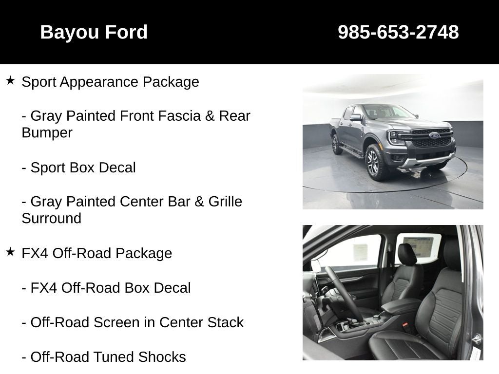 2025 Ford Ranger Lariat 500A