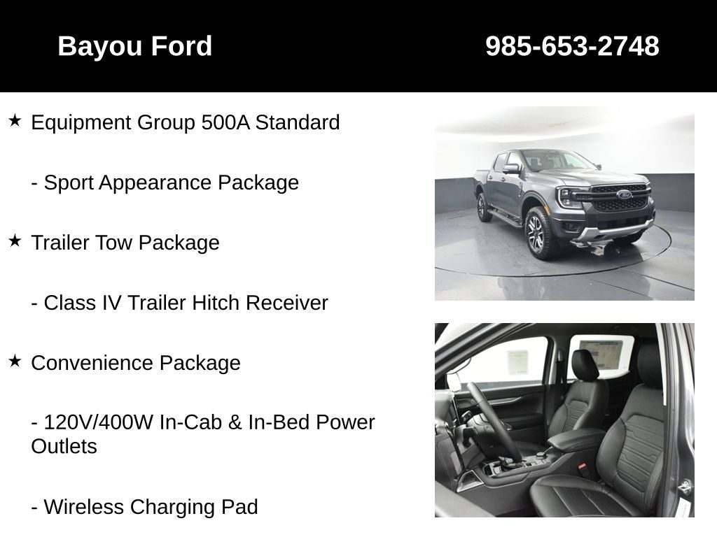 2025 Ford Ranger Lariat 500A