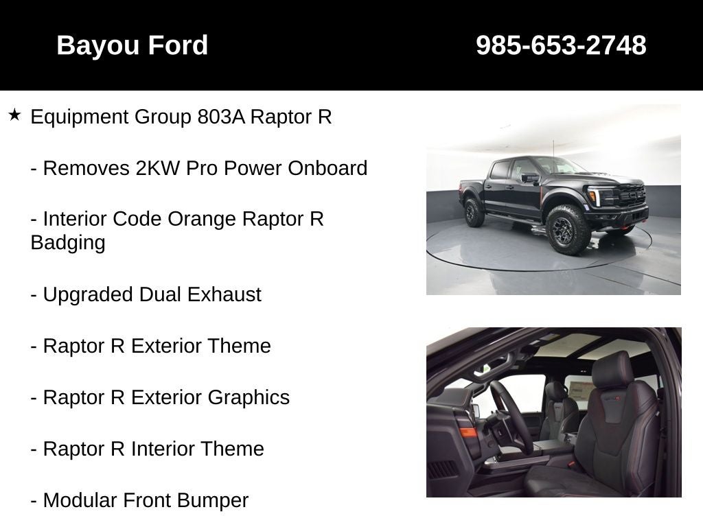 2026 Ford F-150 Raptor R 803A