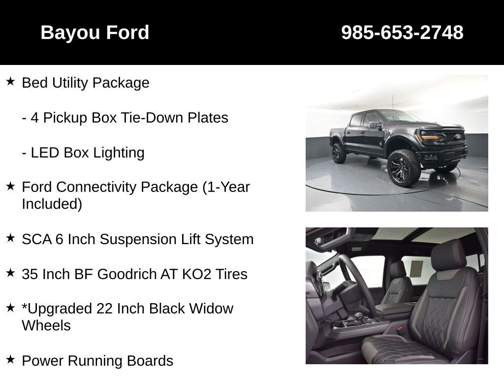 2026 Ford F-150 SCA Black Widow