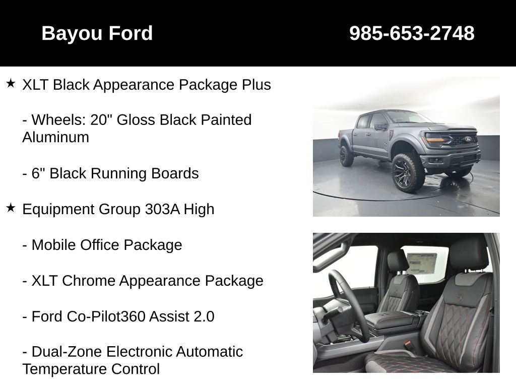 2026 Ford F-150 SCA Black Widow