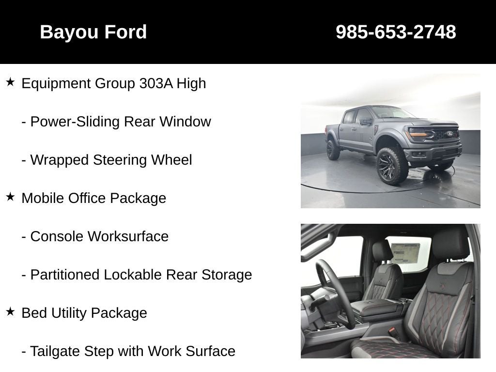 2026 Ford F-150 SCA Black Widow