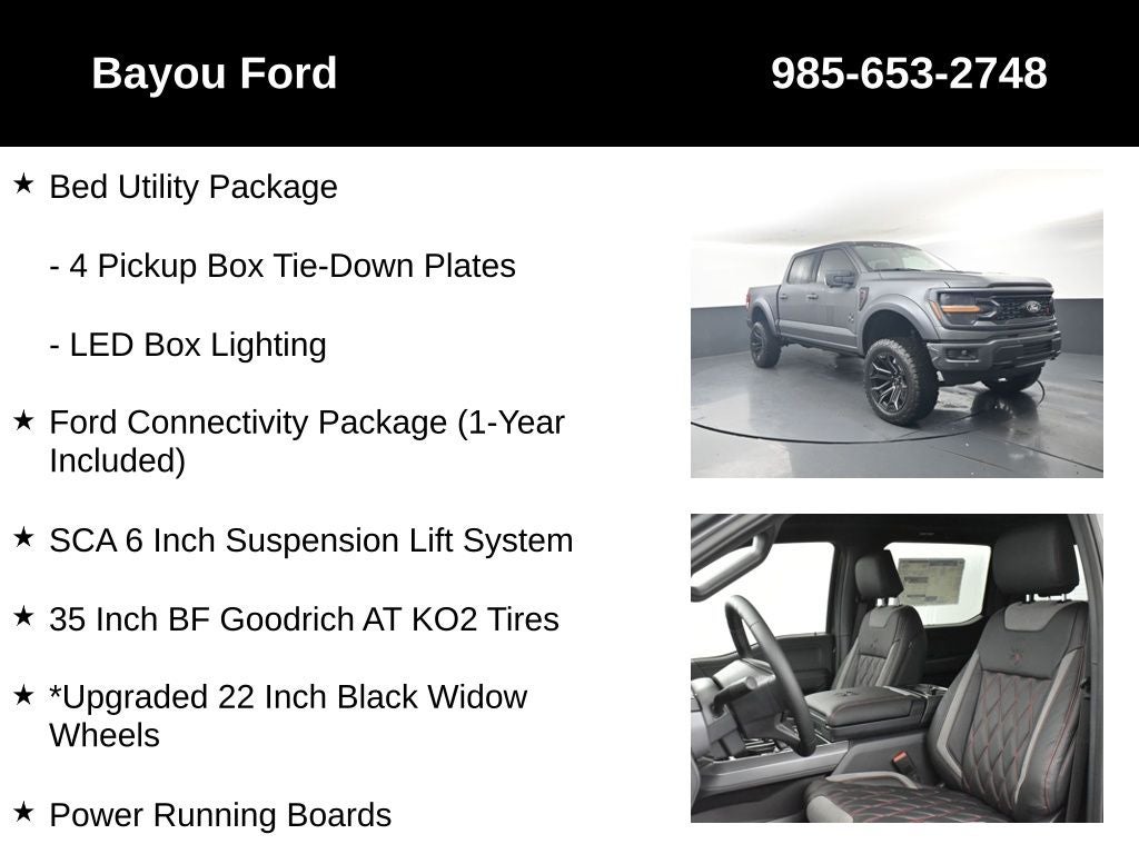 2026 Ford F-150 SCA Black Widow