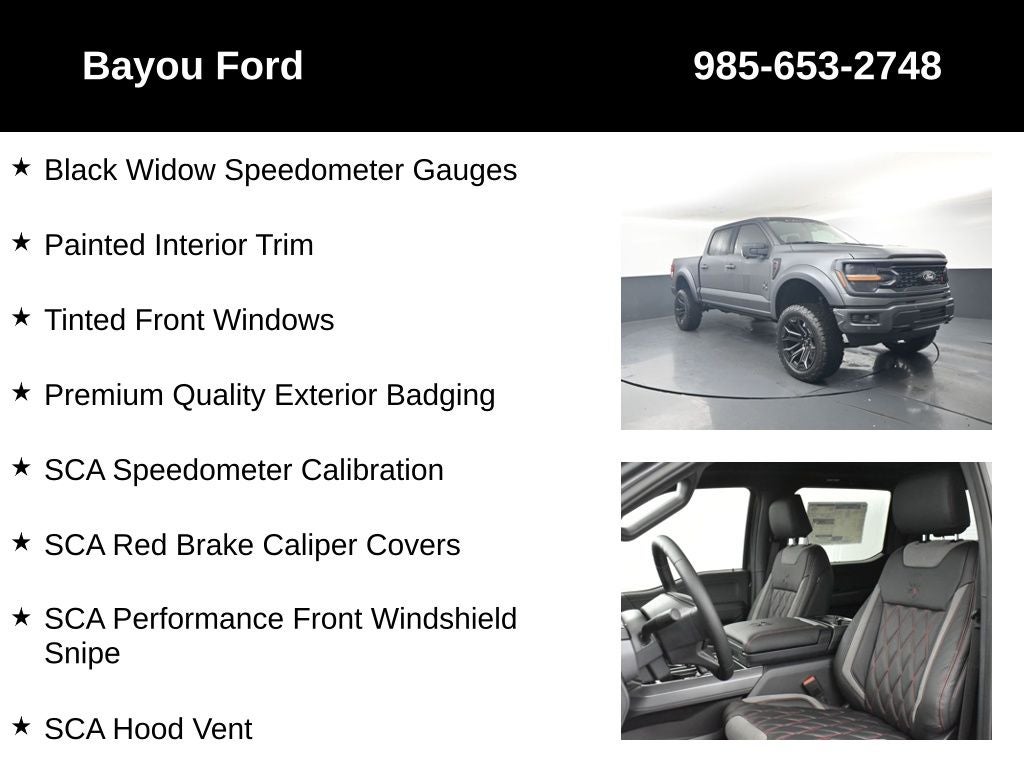 2026 Ford F-150 SCA Black Widow