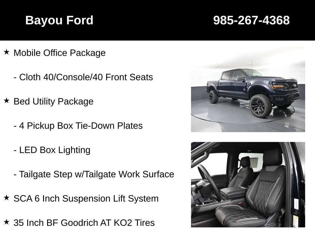 2025 Ford F-150 SCA Black Widow