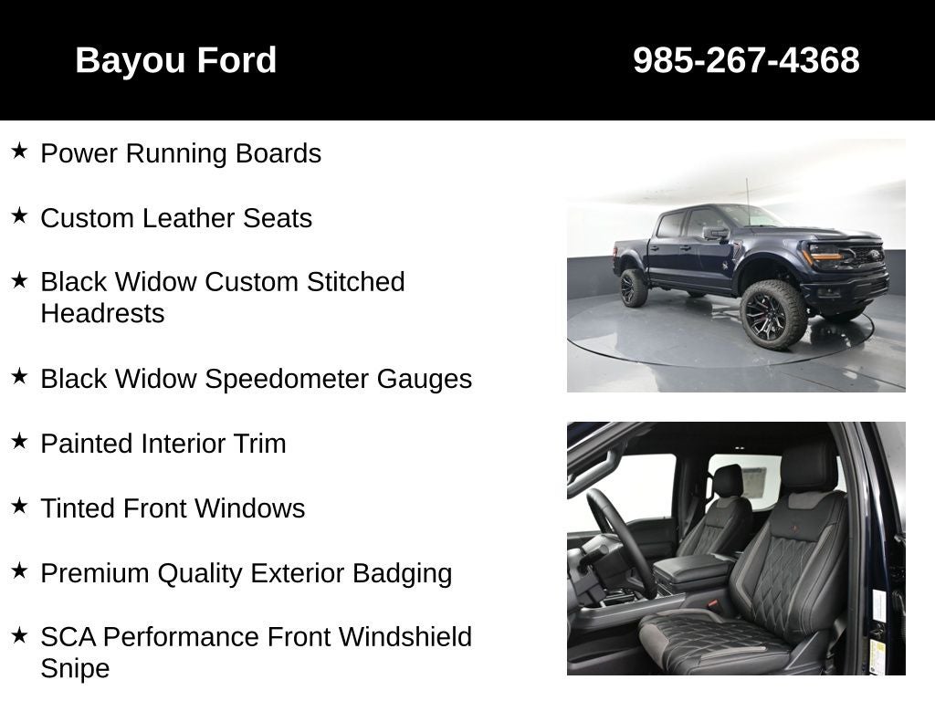 2025 Ford F-150 SCA Black Widow