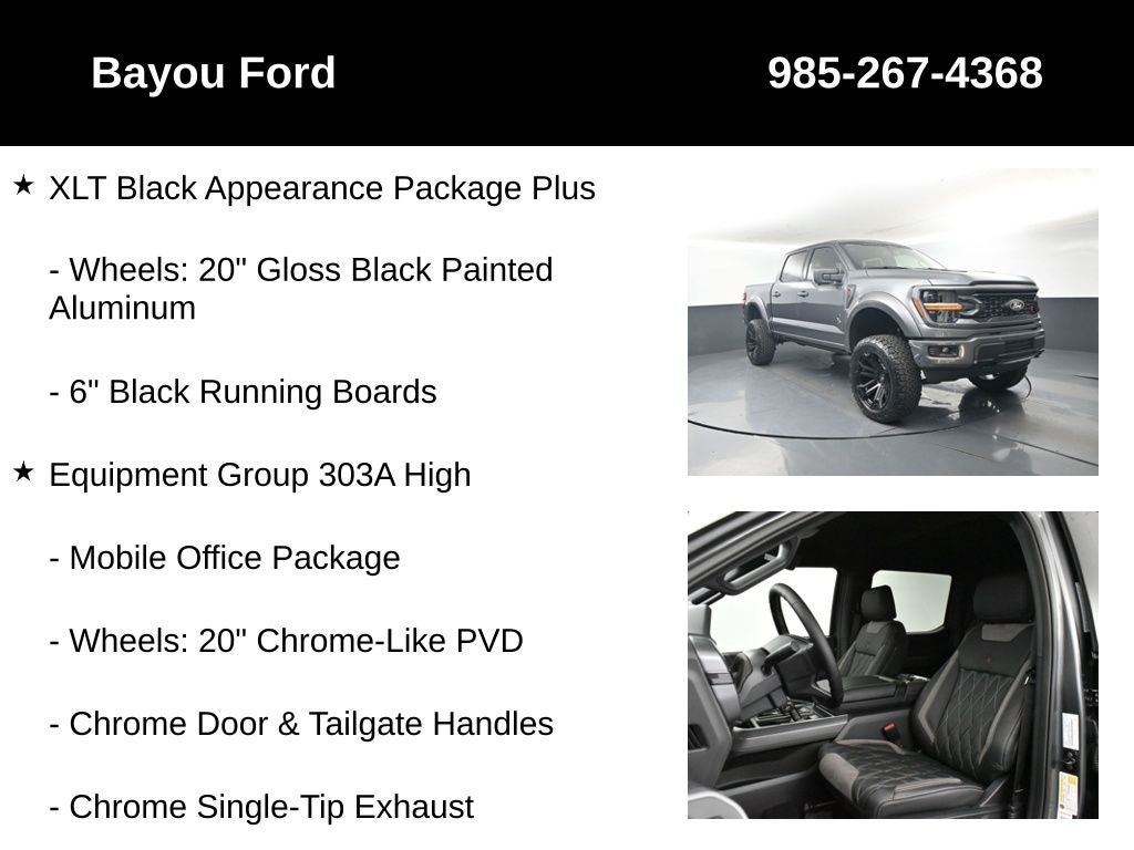 2025 Ford F-150 SCA Black Widow