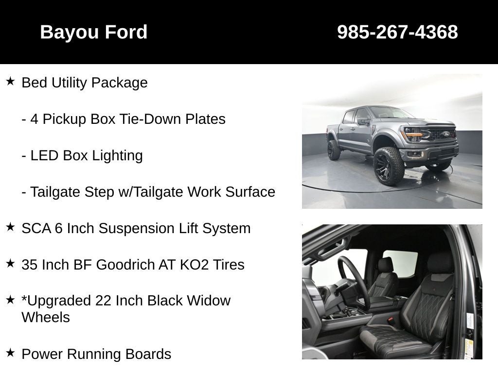 2025 Ford F-150 SCA Black Widow