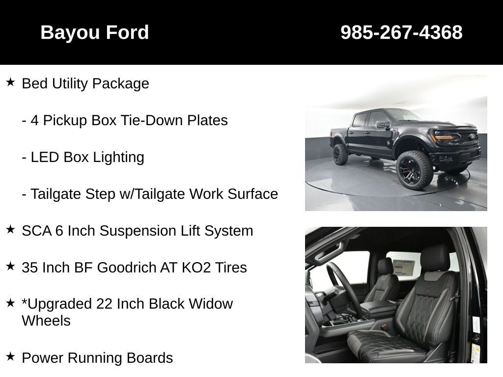 2025 Ford F-150 SCA Black Widow