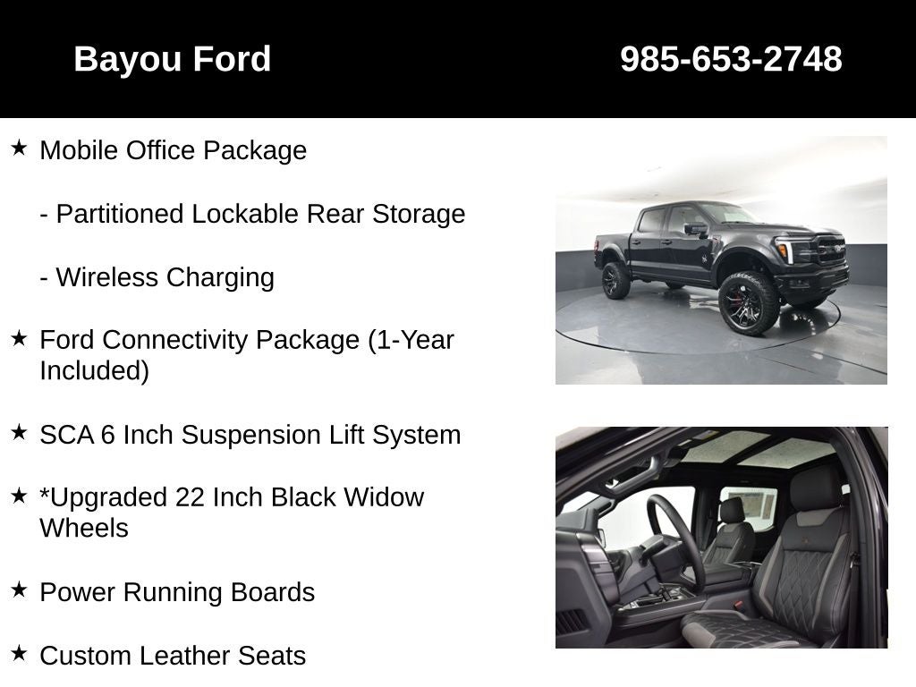 2026 Ford F-150 SCA Black Widow