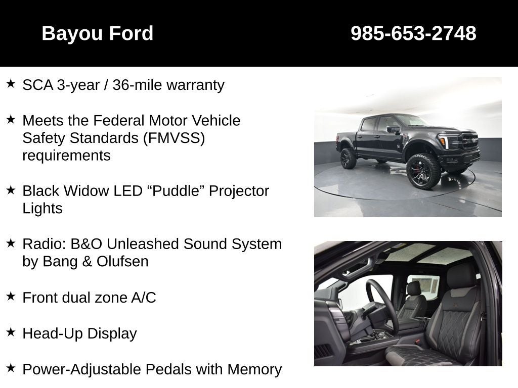 2026 Ford F-150 SCA Black Widow