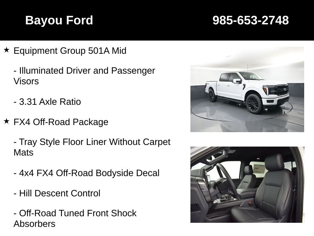 2026 Ford F-150 Lariat 501A