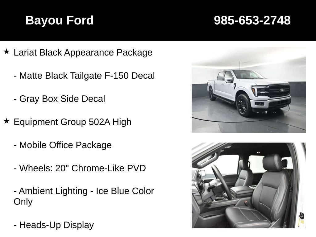2025 Ford F-150 Lariat 502A