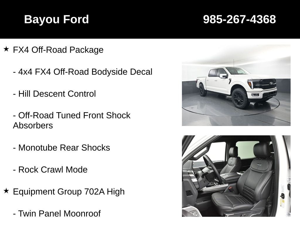 2025 Ford F-150 Platinum 702A