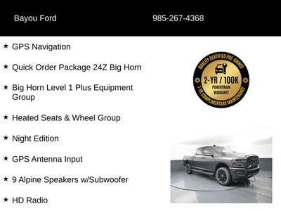 2025 RAM 2500 Big Horn