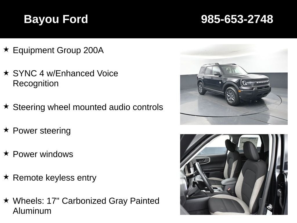 2025 Ford Bronco Sport Big Bend 200A