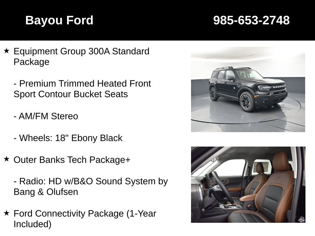 2026 Ford Bronco Sport Outer Banks 300A