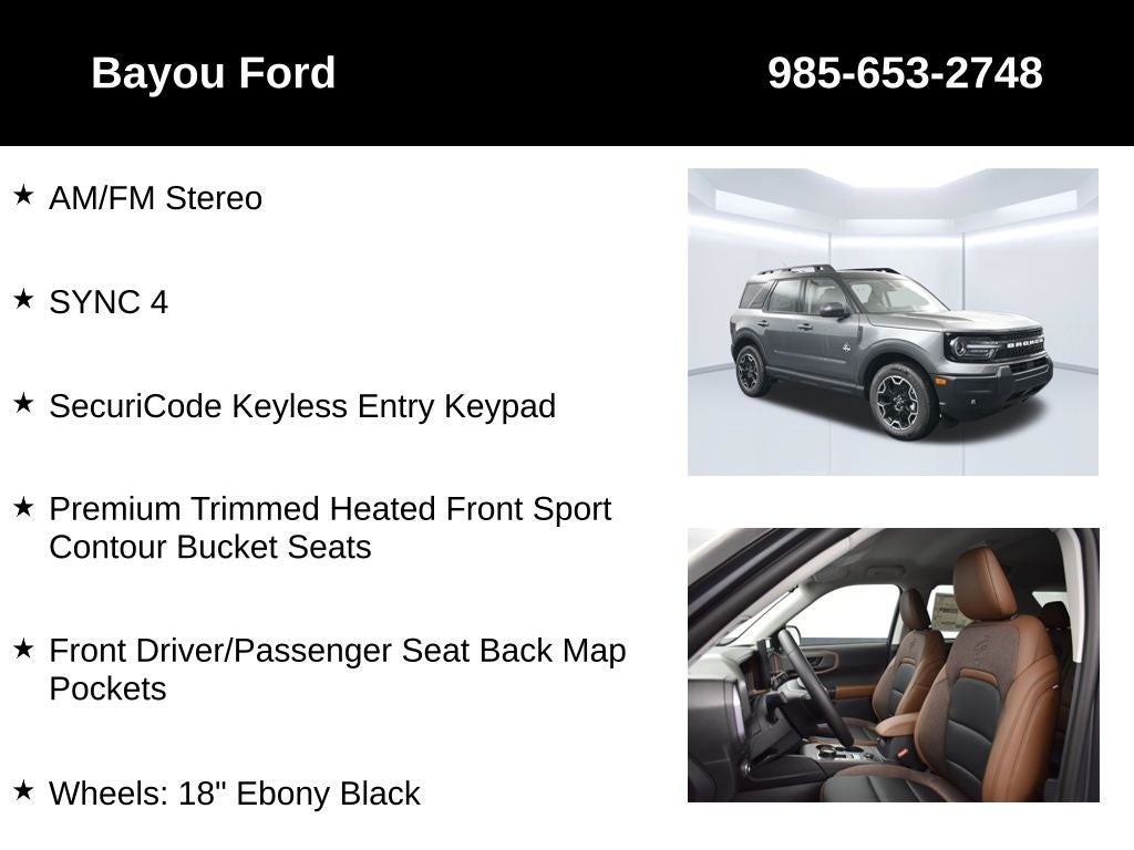 2026 Ford Bronco Sport Outer Banks 300A