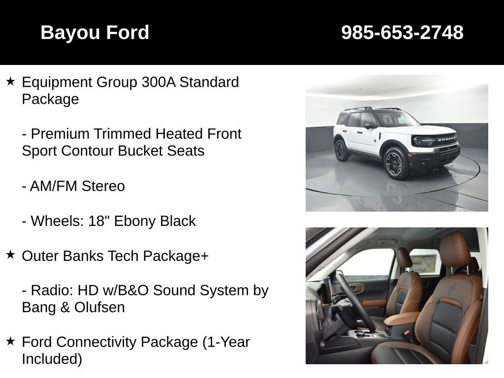 2026 Ford Bronco Sport Outer Banks