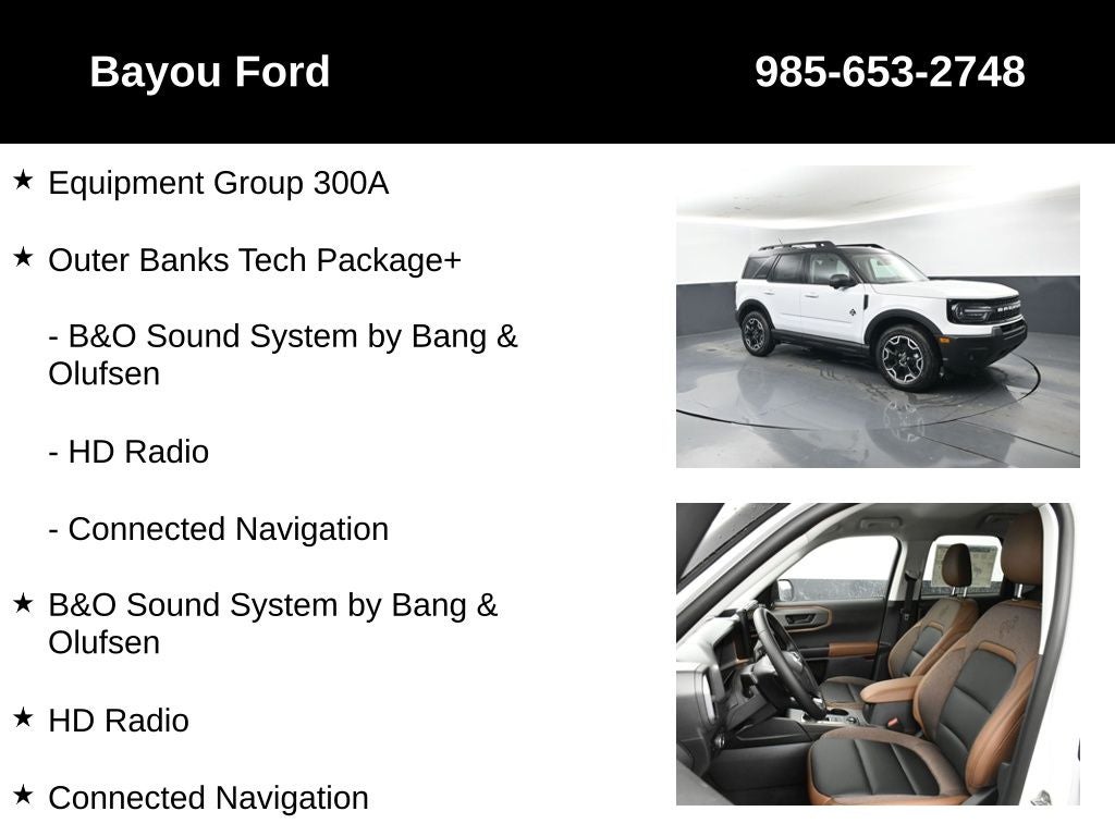 2025 Ford Bronco Sport Outer Banks 300A