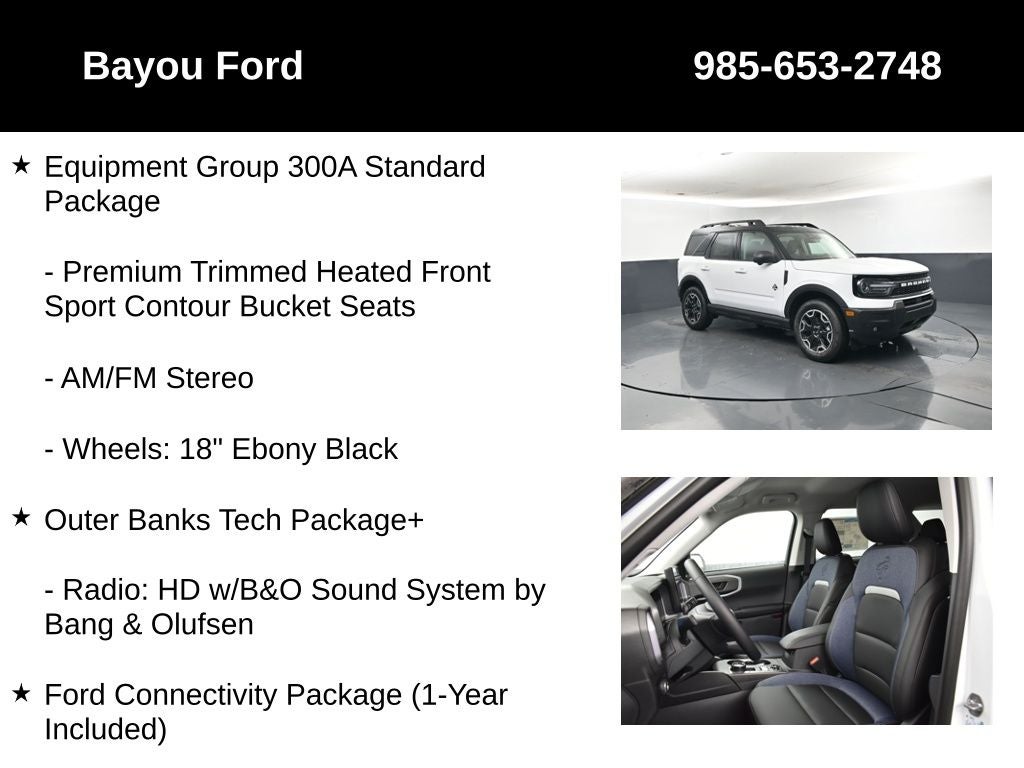 2026 Ford Bronco Sport Outer Banks 300A