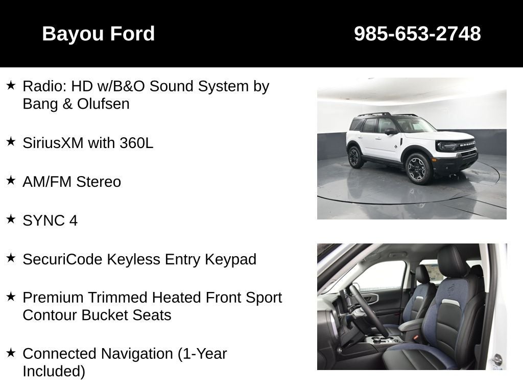 2026 Ford Bronco Sport Outer Banks 300A