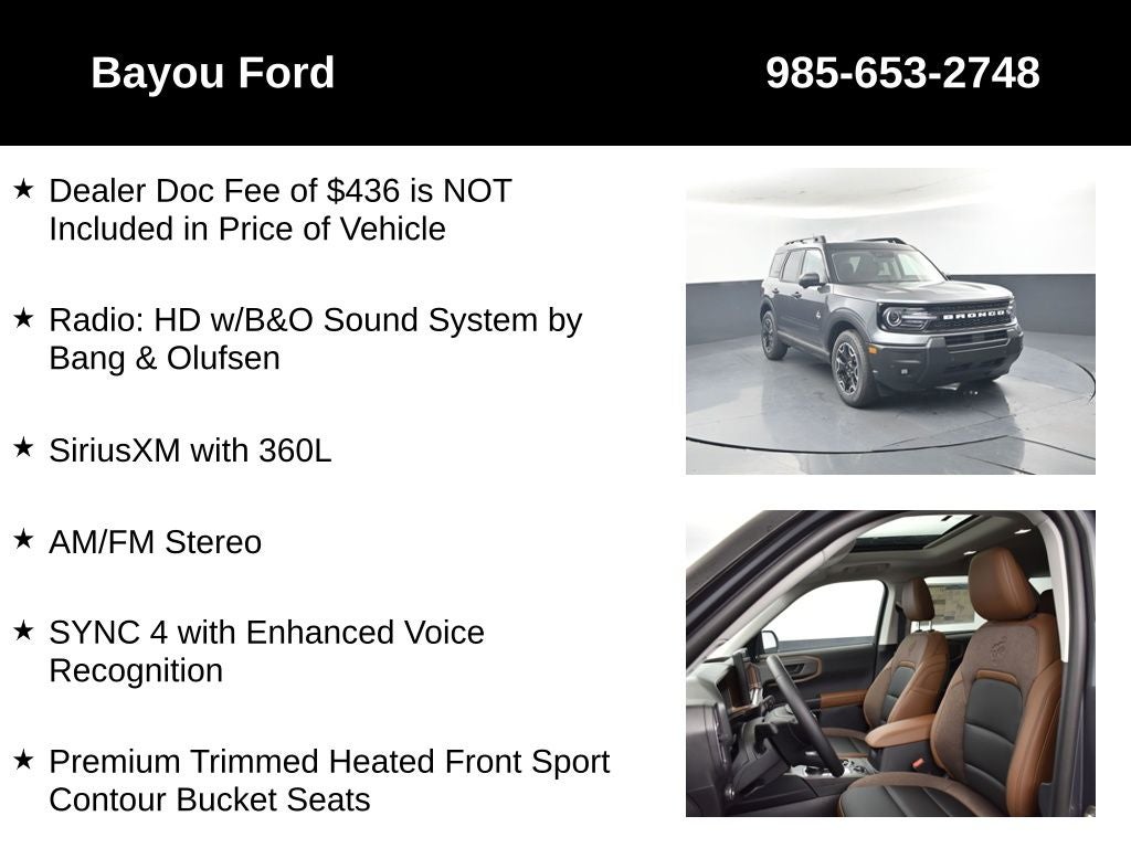 2026 Ford Bronco Sport Outer Banks 300A