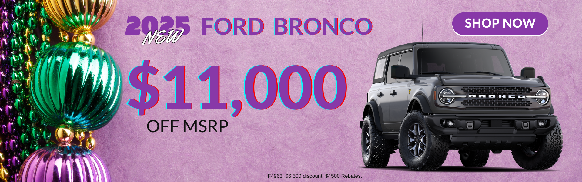 $11,000 off Bronco