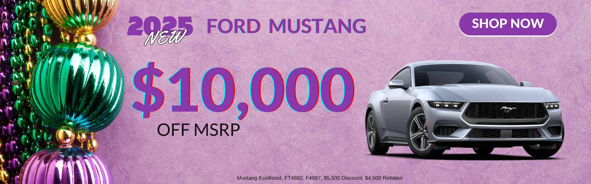 $10,000 off mustang
