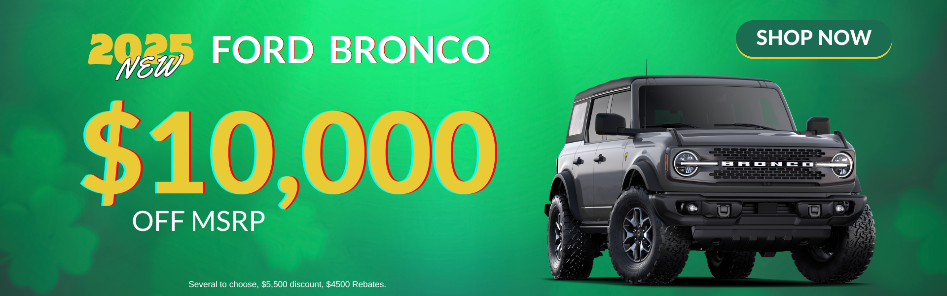 $10,000 off Bronco