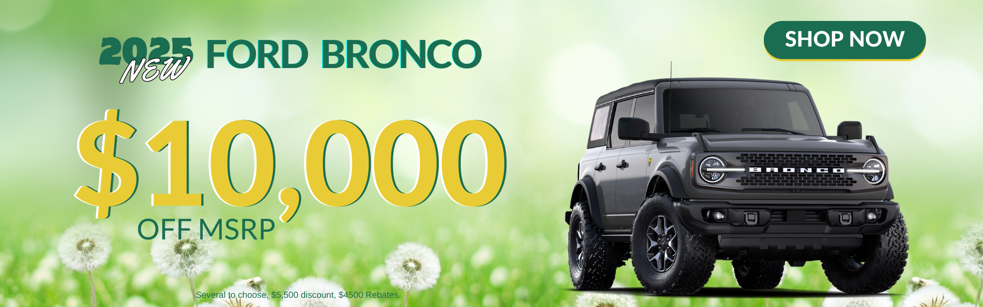 $10,000 off Bronco