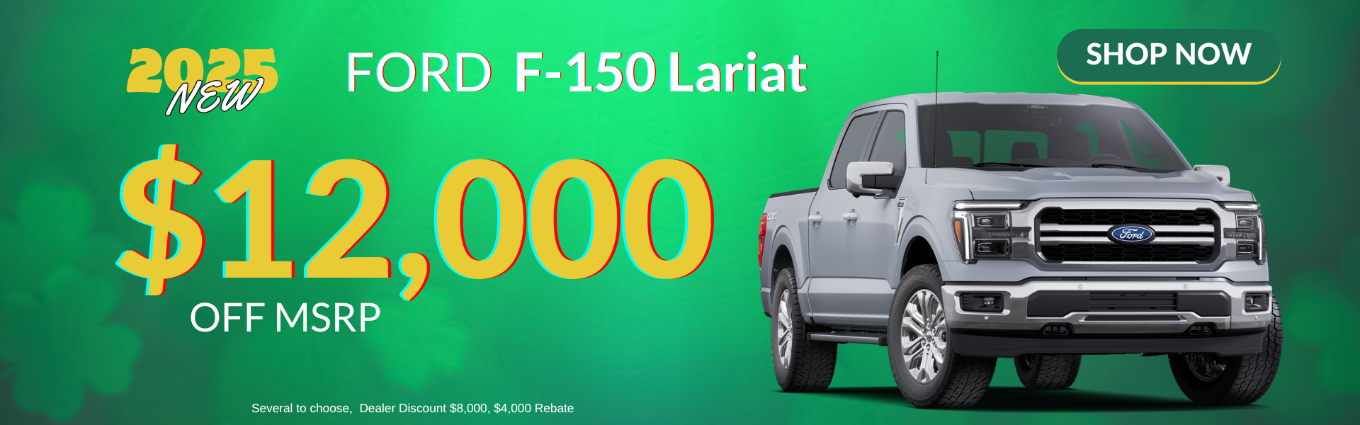 $12,000 OFF F-150 Lariat