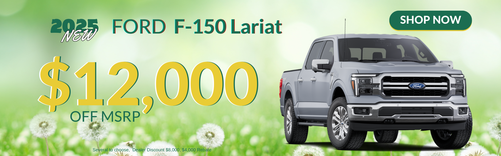 $12,000 OFF F-150 Lariat