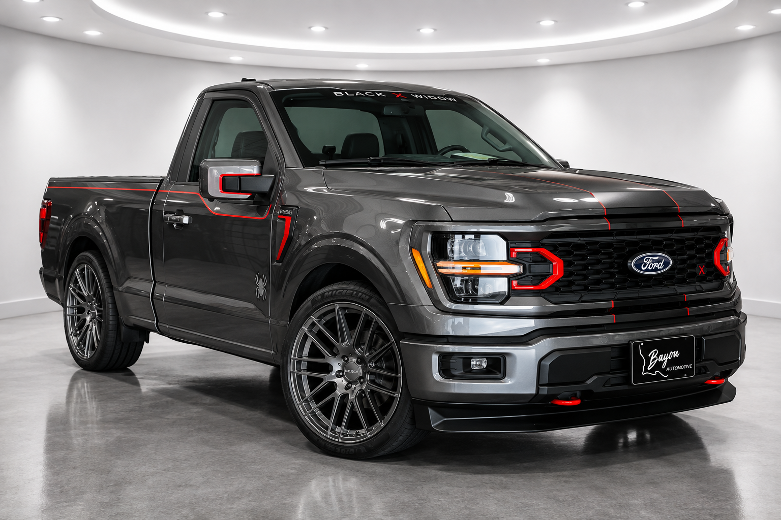 Ford F-150 Lowered SR810 Black Widow with Whipple supercharger
